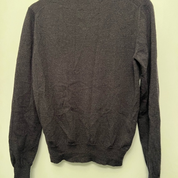 Prada Charcoal grey wool Cardigan Sweater V-Neck Made in Italy size 44 - Picture 9 of 9